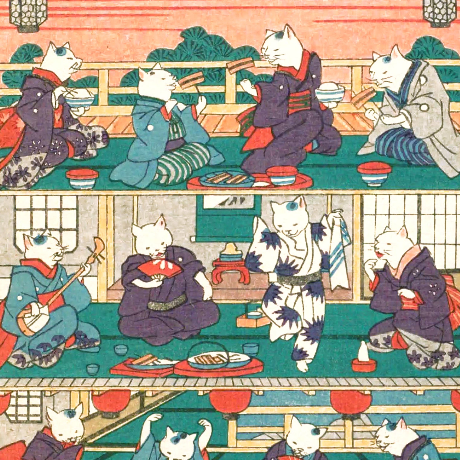 Le restaurant d'anguilles du chat