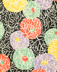 Stylized Leaves and Color Circles – Shin Bijutsukai Japanese Pattern Print