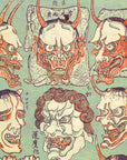 Kyōsai Sketchbook — Dämonenmasken