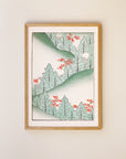 Paysage de cèdres – Motif japonais Shin Bijutsukai