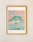 Spring Hills with Blossoms – Shin Bijutsukai Japanese Pattern Print