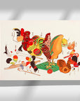 The Rooster - Japonica Graphic