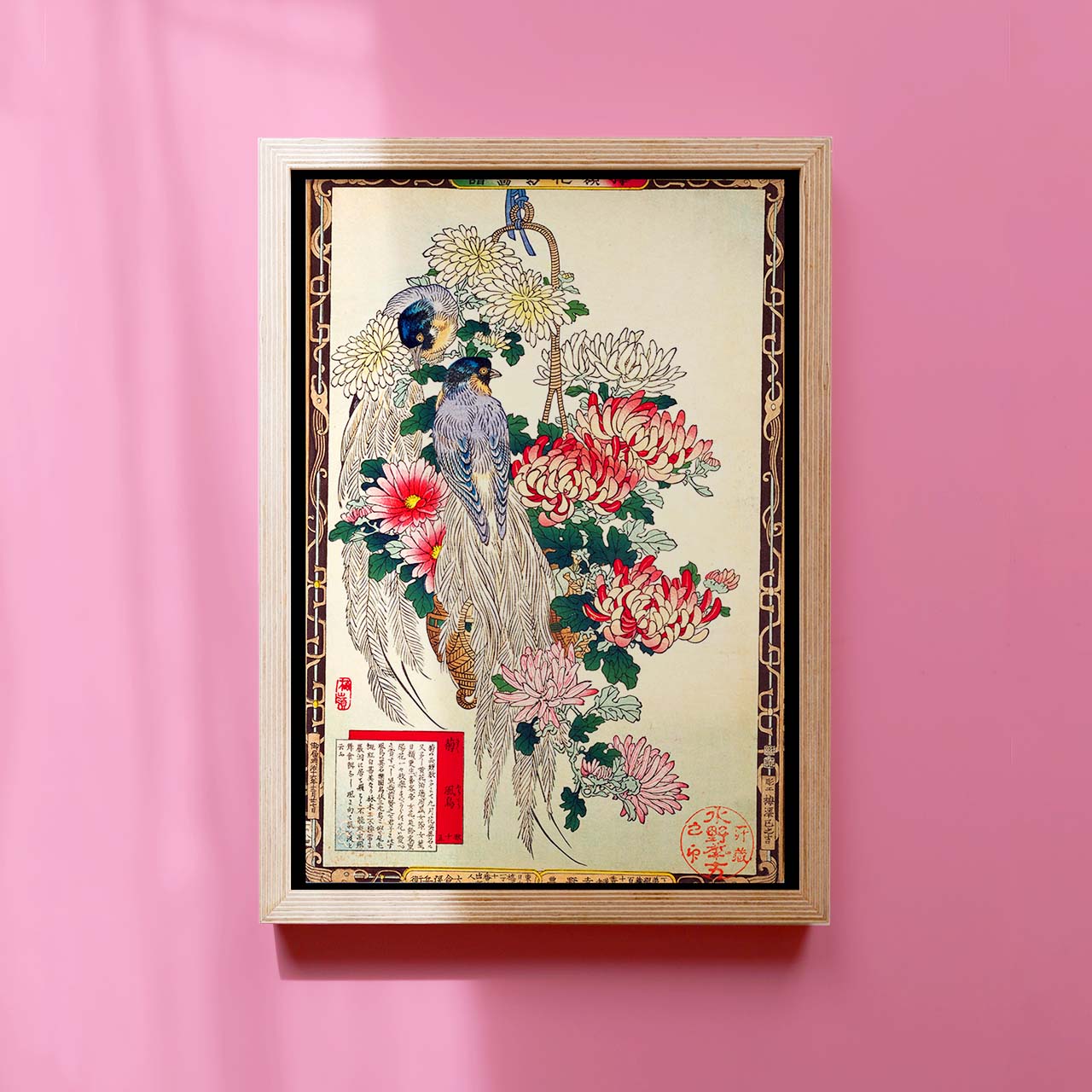 Chrysanthemums and Bird-of-paradise - Japonica Graphic