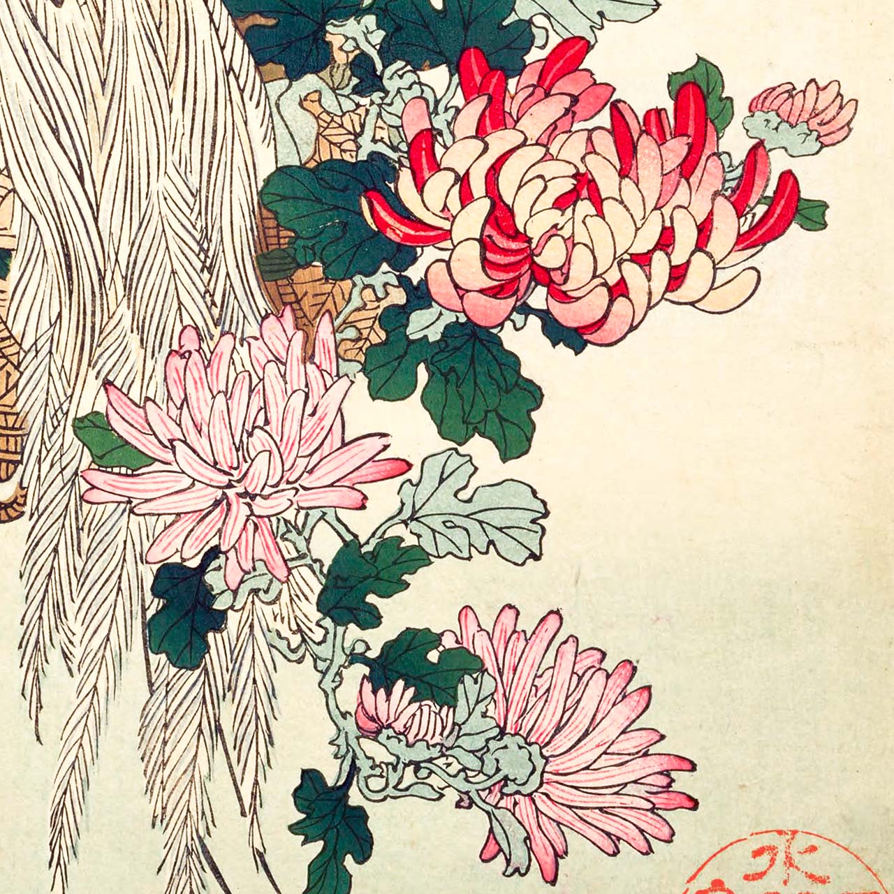 Chrysanthemums and Bird-of-paradise - Japonica Graphic