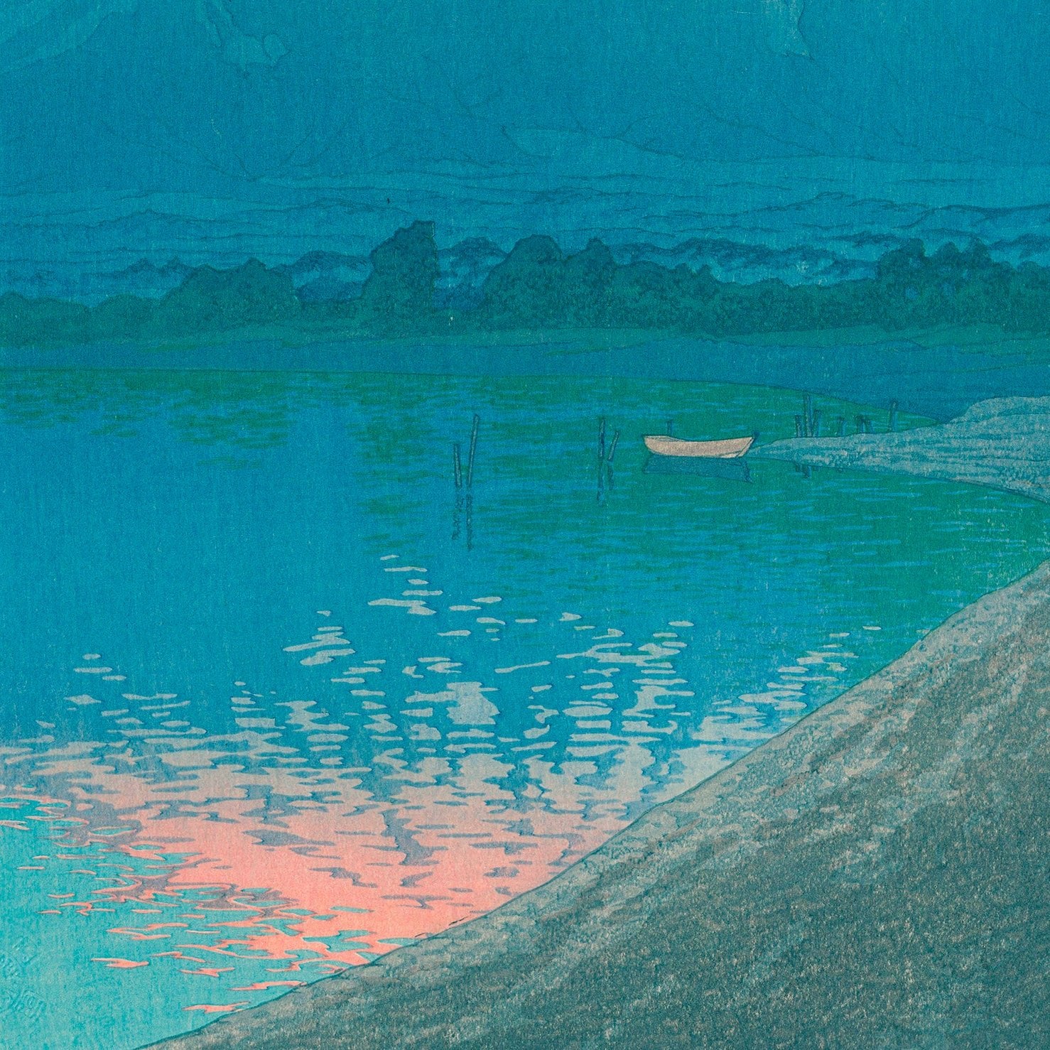Dawn at Lake Yamanaka - Japonica Graphic