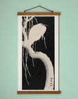 Egret in snow - Japonica Graphic