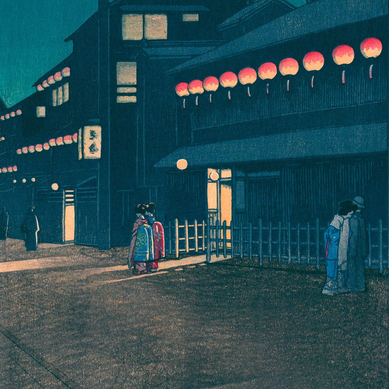 Evening at Soemon-cho in Osaka - Japonica Graphic