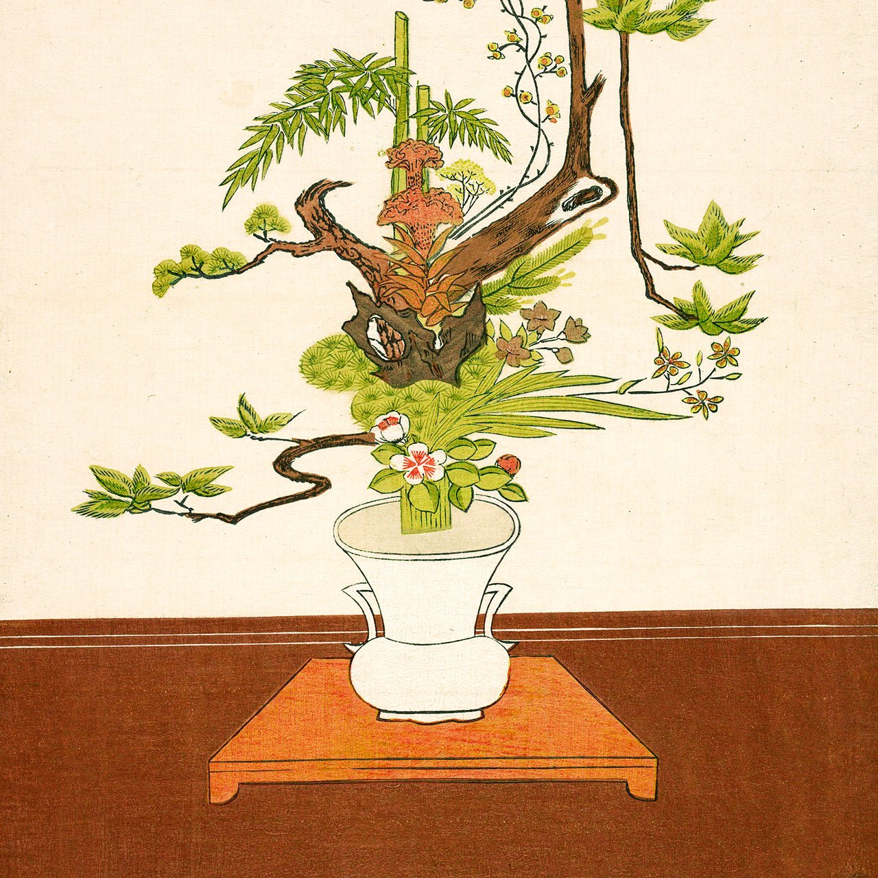 Ike Bana in the Ike-no-bo Style - Japonica Graphic