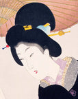 Lady with an umbrella - Japonica Graphic
