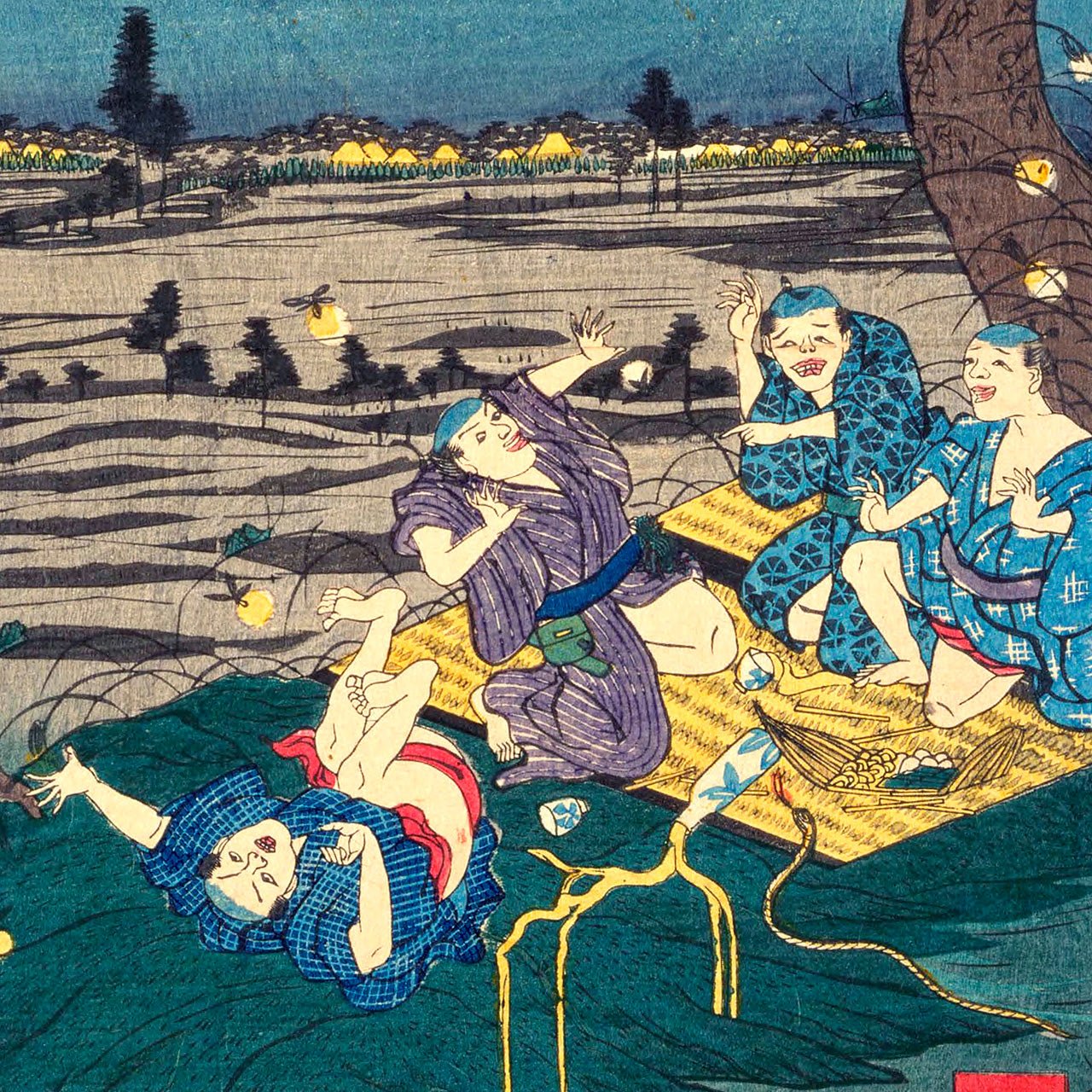 Listening to Crickets at Dôkan Hill - Japonica Graphic