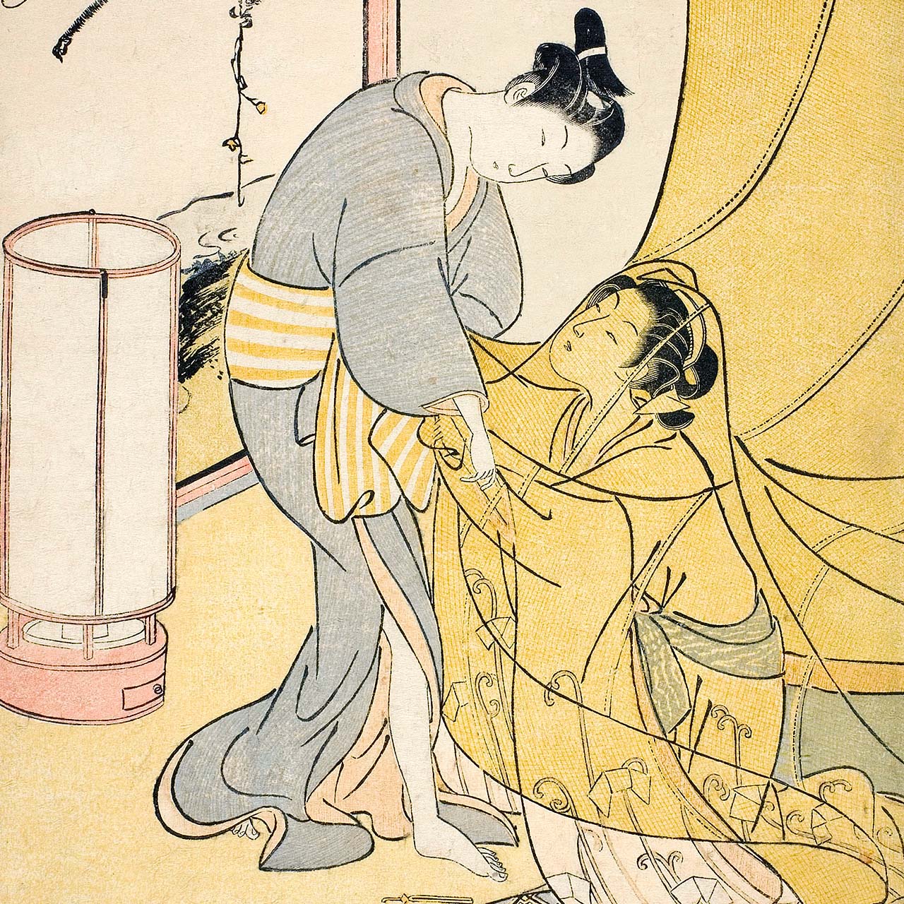 Lovers Parting at Dawn - Japonica Graphic
