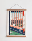 Oakwood magnetic poster hanger - Japonica Graphic