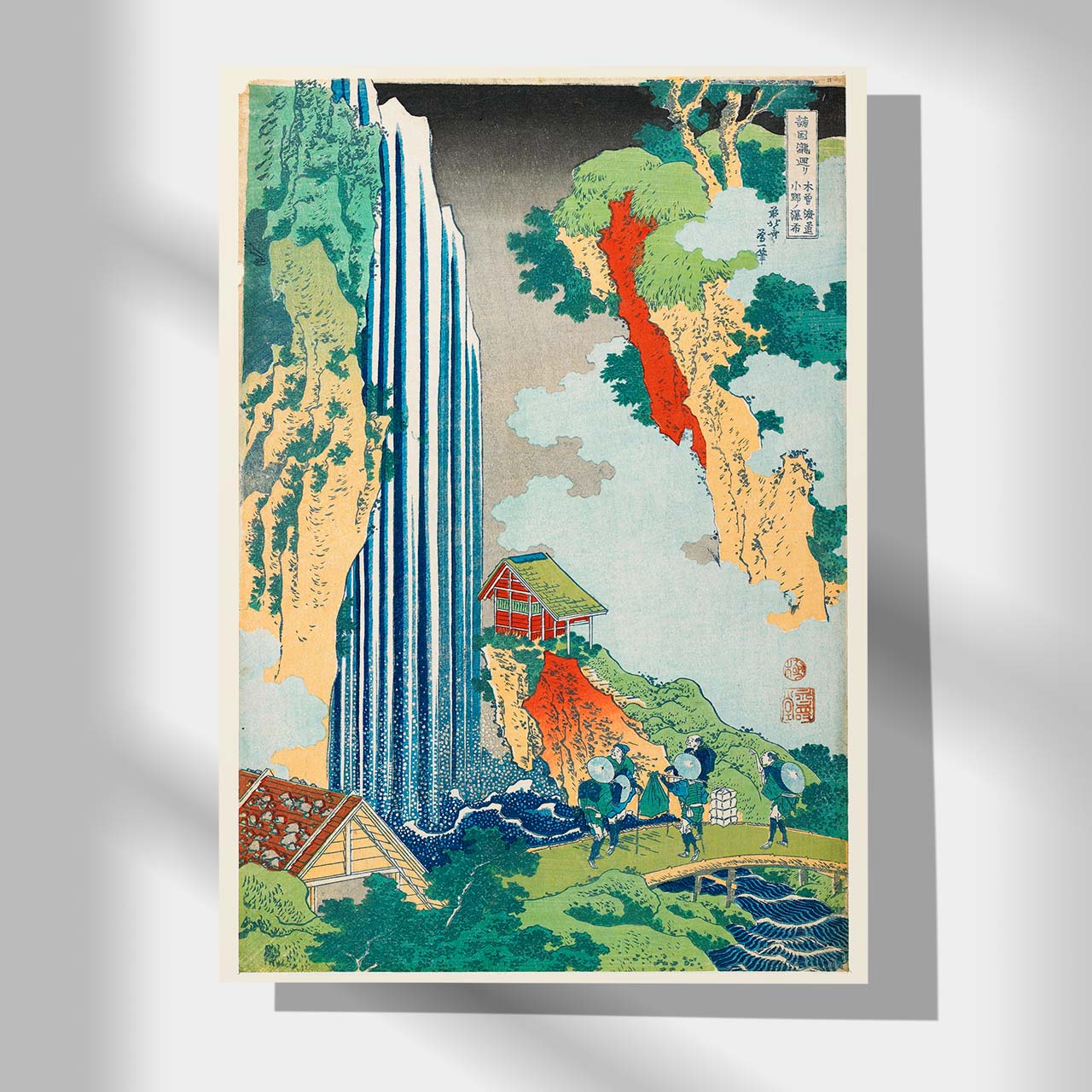 Ono Waterfall on the Kisokaidō - Japonica Graphic