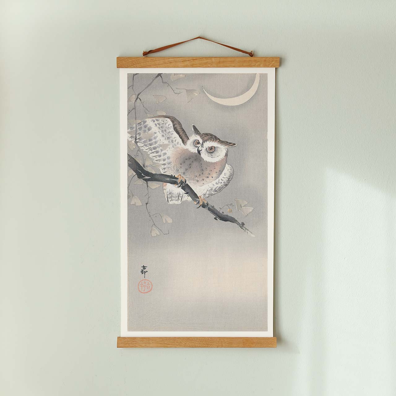 Owl in ginkgo - Japonica Graphic