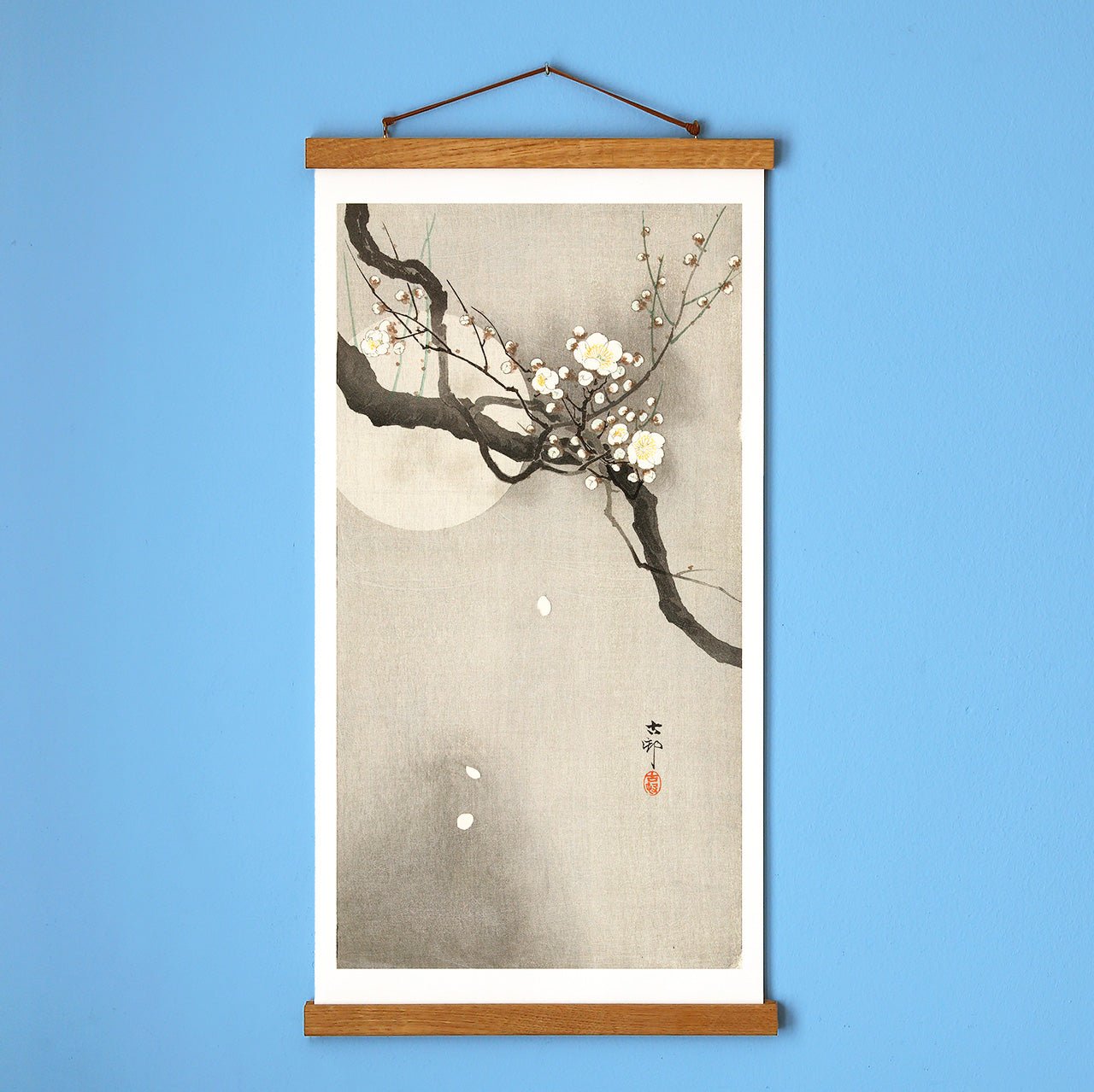 Plum blossom and full moon - Japonica Graphic