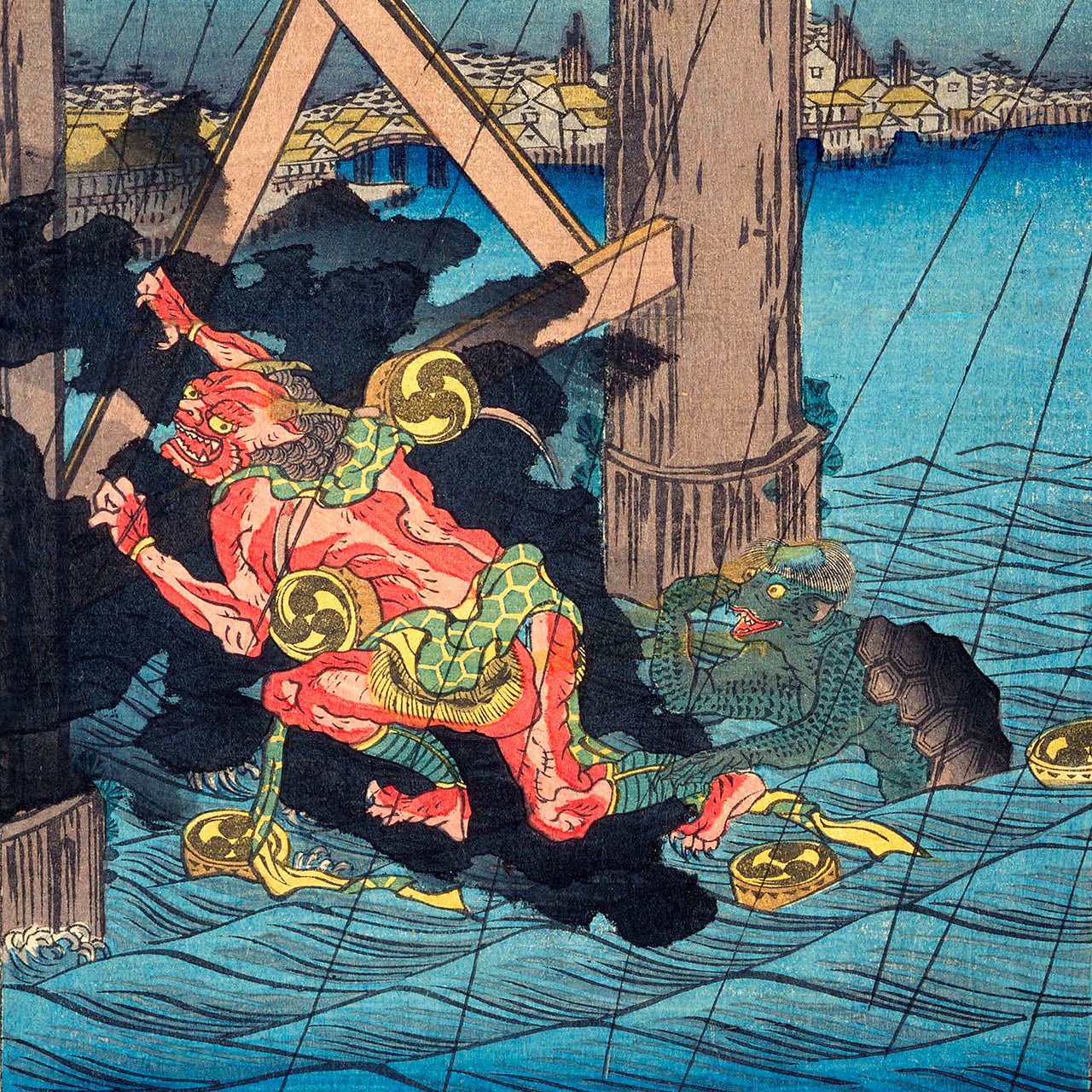 Shower at Ryôgoku Bridge - Japonica Graphic