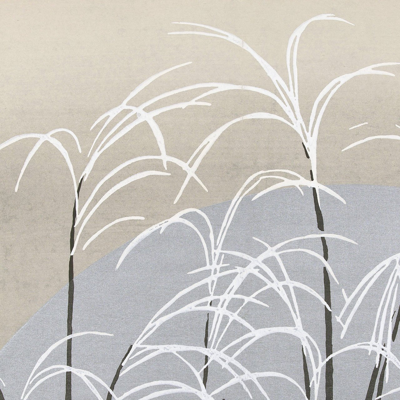 Silver grass and moon - Japonica Graphic