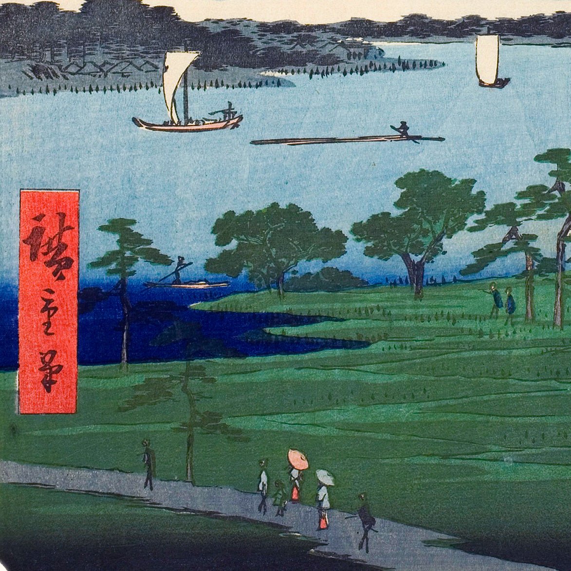 Suijin Shrine and Massaki on the Sumida River - Japonica Graphic