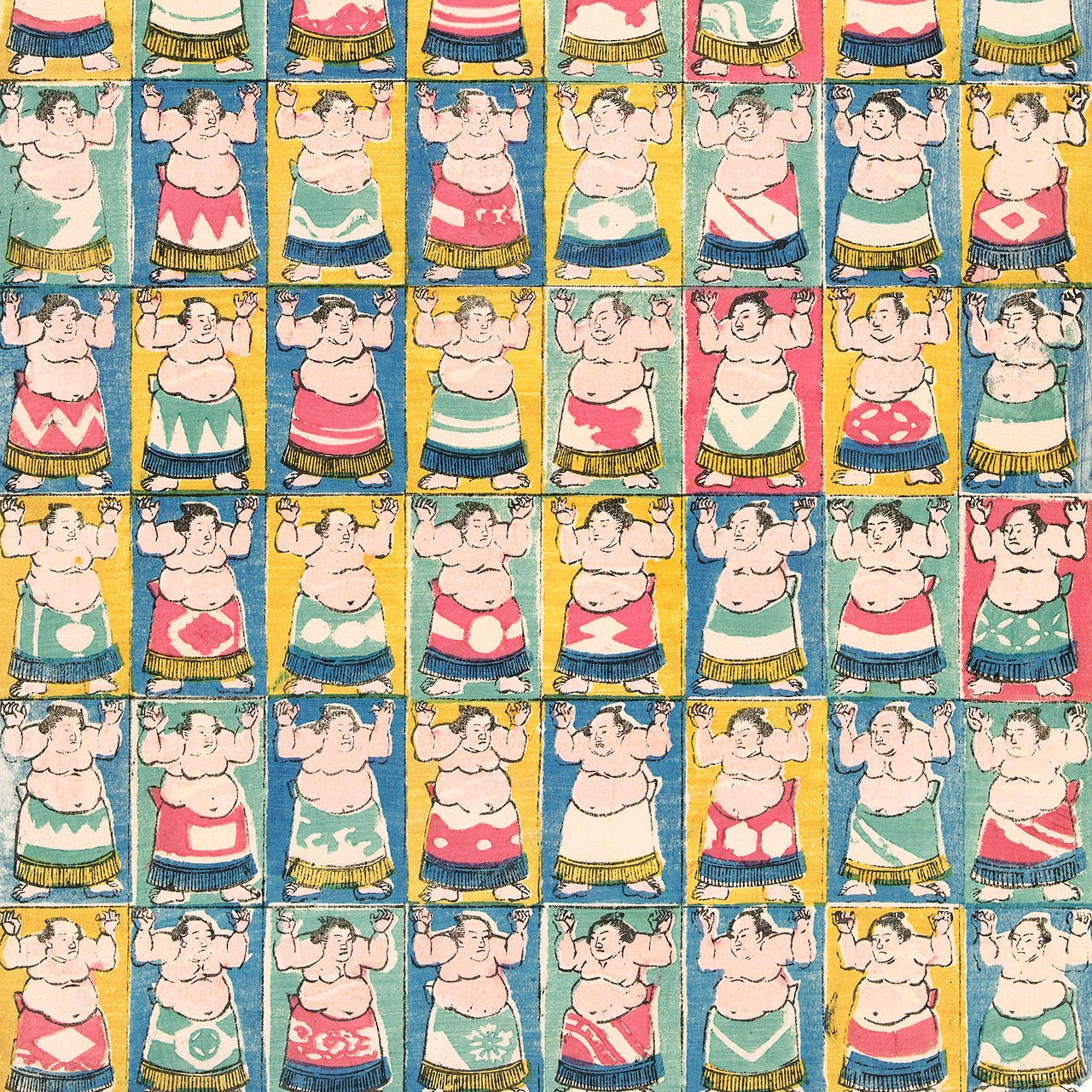 Sumo wrestlers - Japonica Graphic