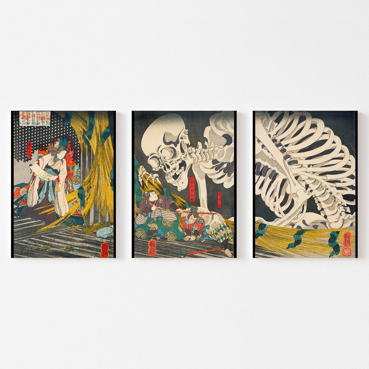 Takiyasha the Witch and the Skeleton Spectre - Set of 3 - Japonica Graphic