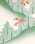 Paysage de cèdres – Motif japonais Shin Bijutsukai