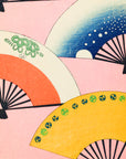 Abanicos decorativos – Patrón japonés Shin Bijutsukai
