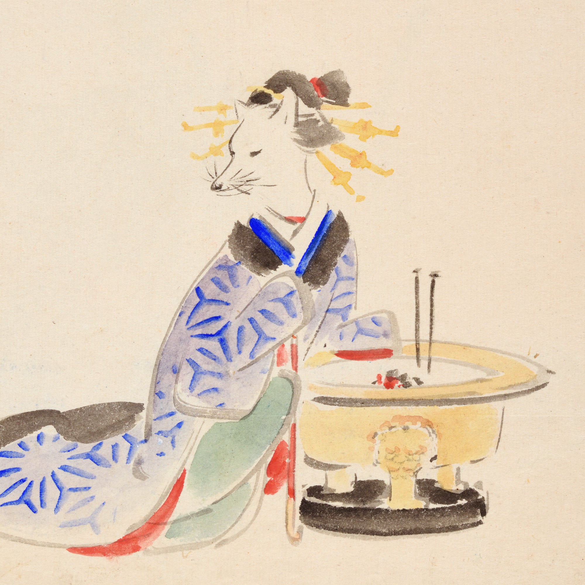 Fuchs im Kimono