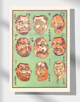 Kyōsai Sketchbook — Alte Masken