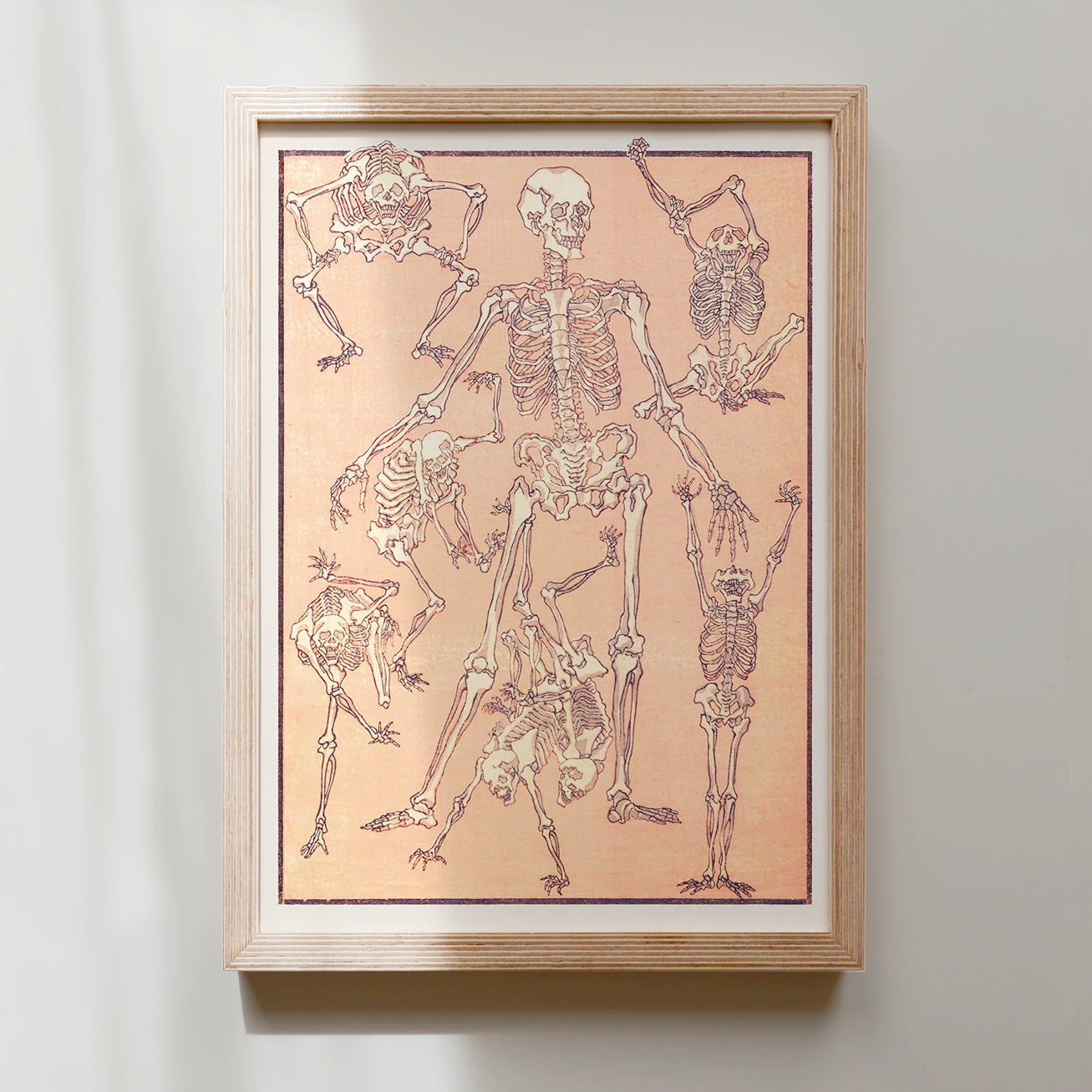 Kyōsai Sketchbook — Skeletons (Front View)