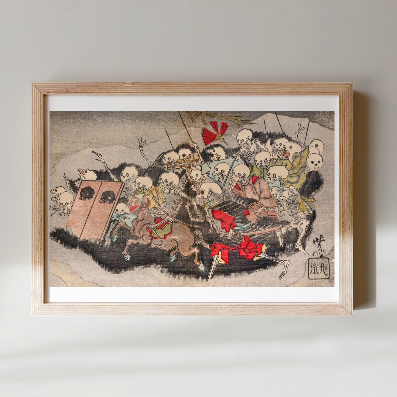 Kyōsai Hyakki Gadan — Skelettkrieger
