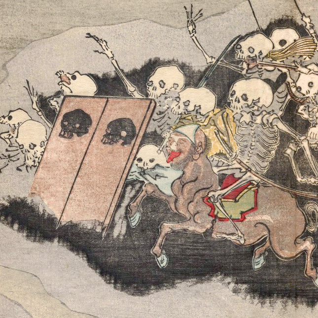 Kyōsai Hyakki Gadan — Skelettkrieger