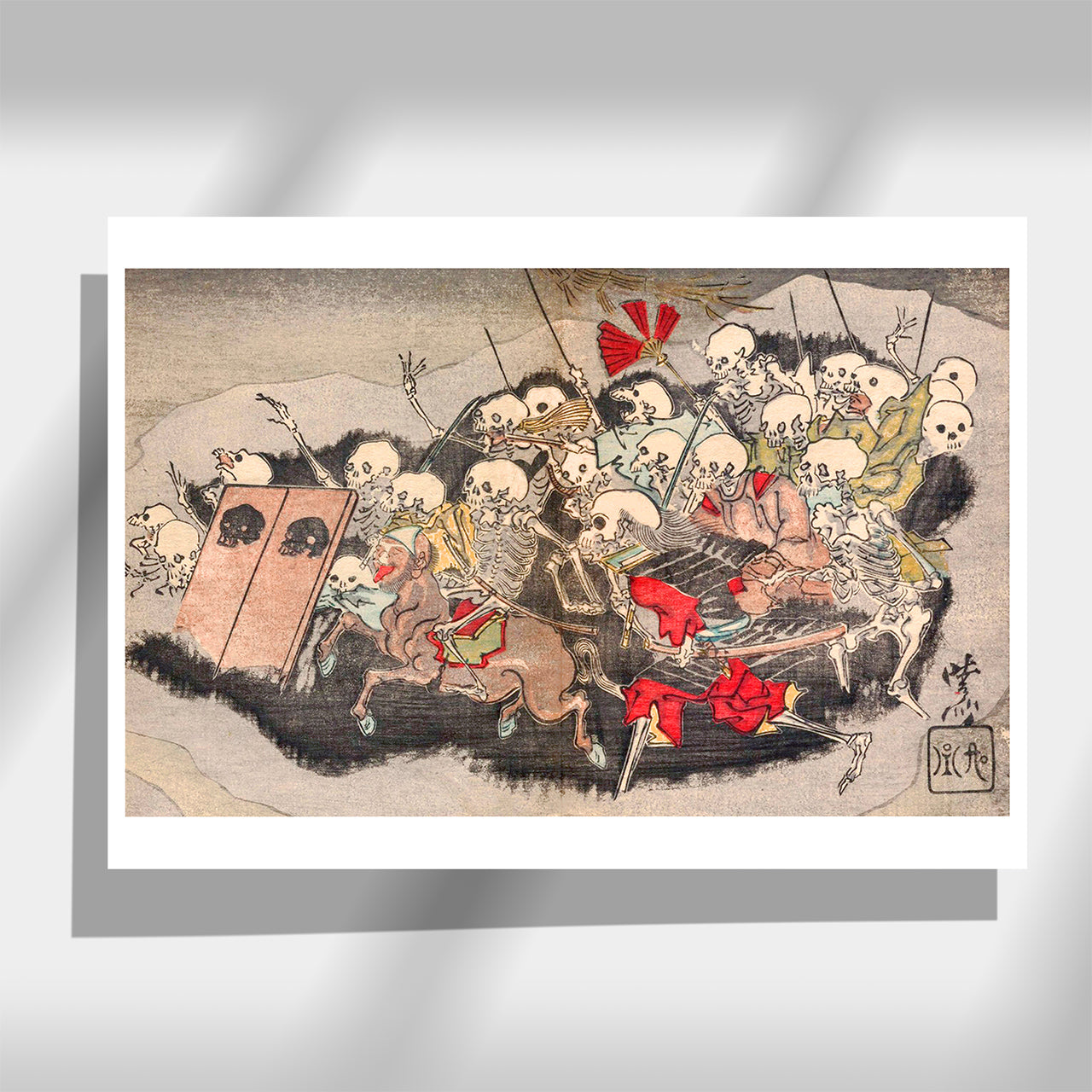 Kyōsai Hyakki Gadan — Skelettkrieger