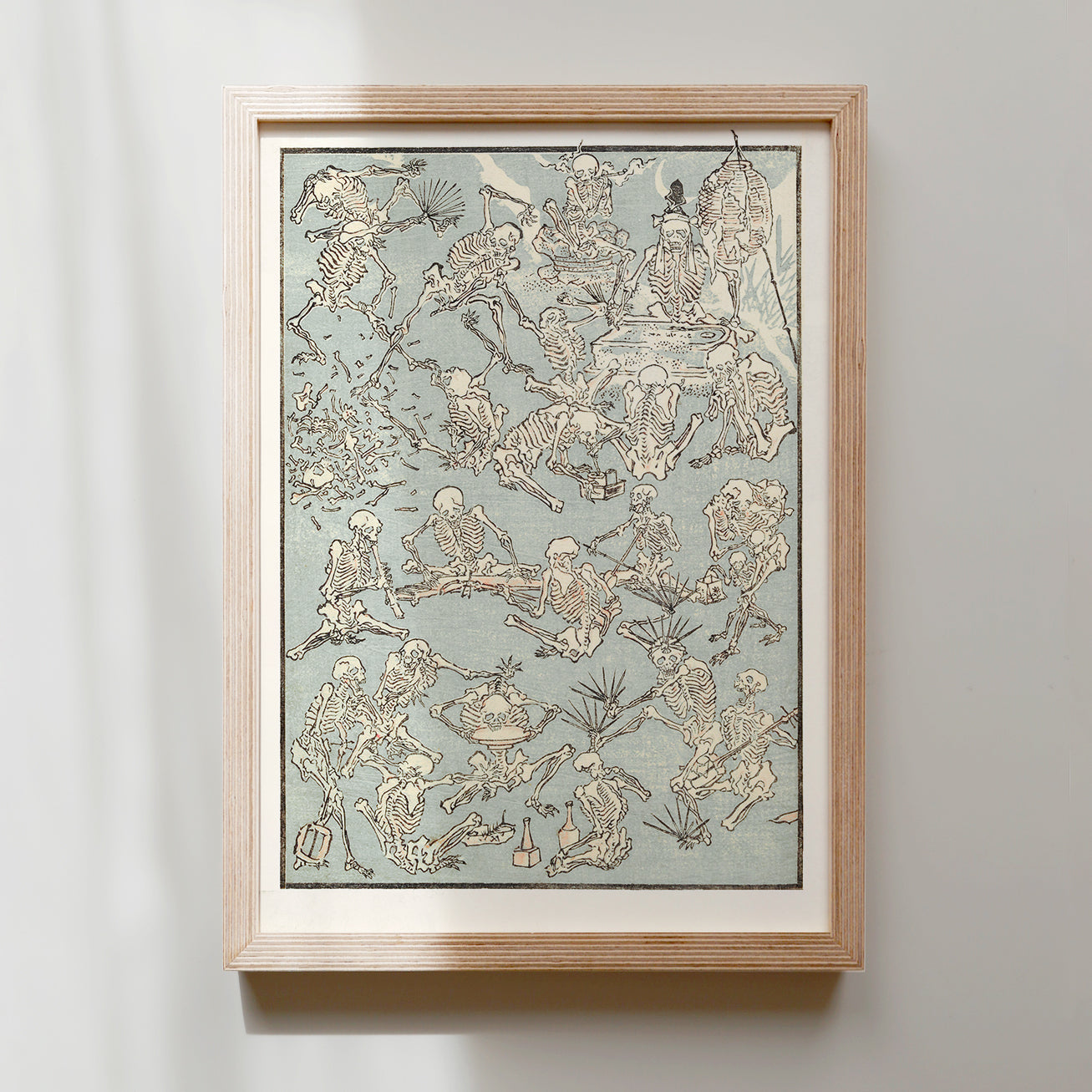 Kyōsai Sketchbook — Skeleton Banquet