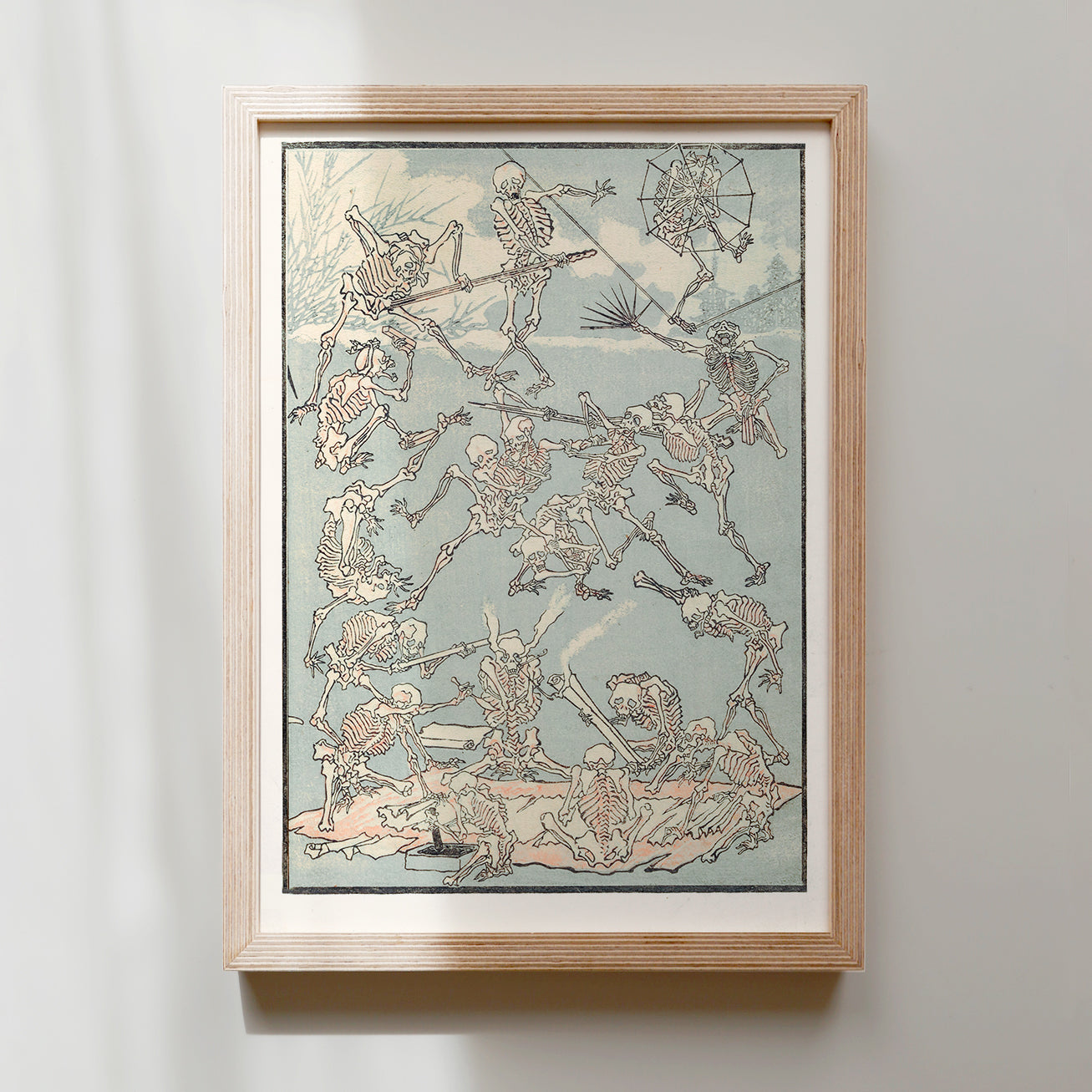 Kyōsai Sketchbook — Skeleton Battle