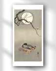 Ducks at full moon - Japonica Graphic