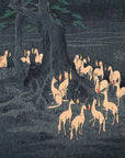 Foxes Meeting at Oji - Japonica Graphic