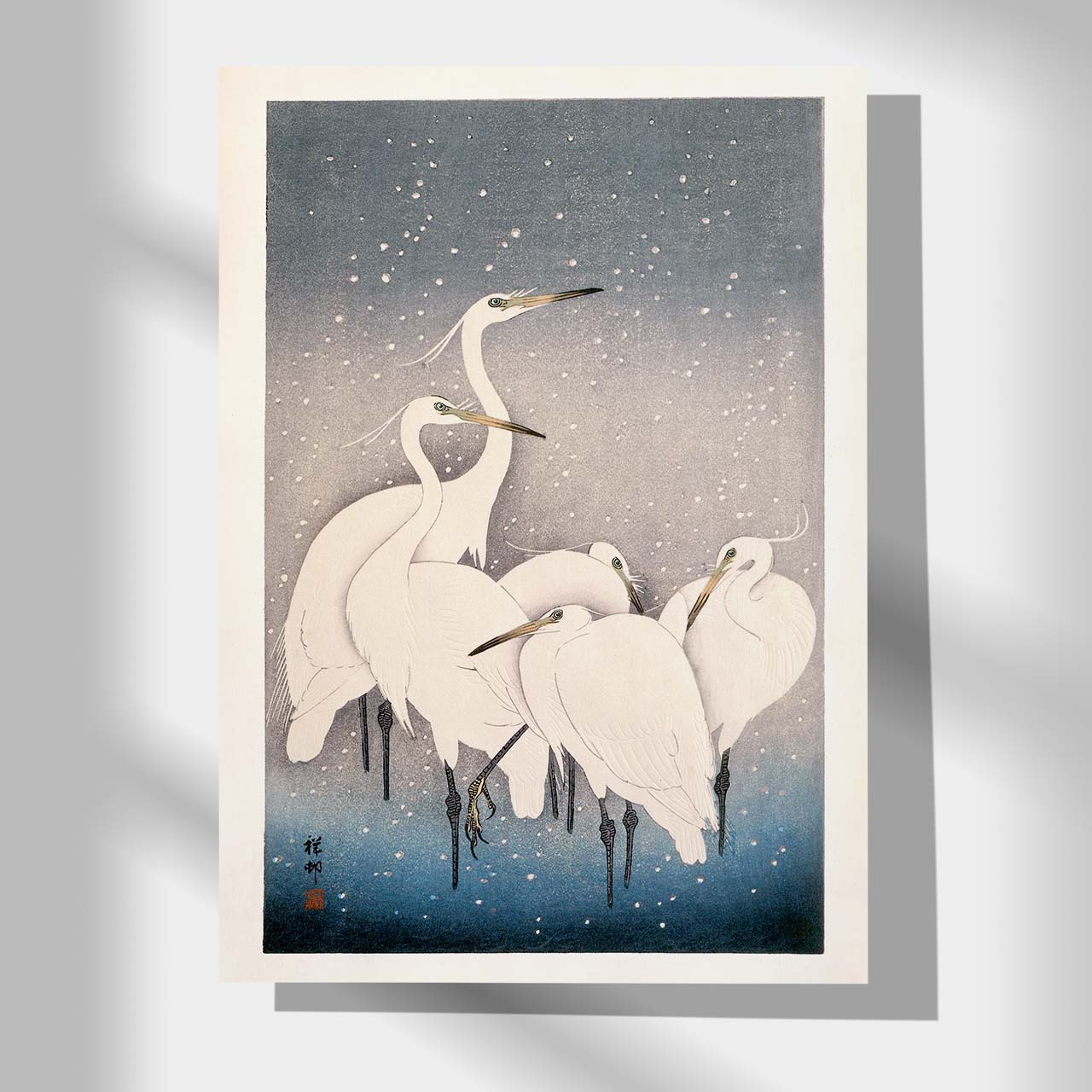 Group of Egrets - Japonica Graphic