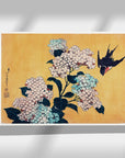 Hydrangea and swallow - Japonica Graphic