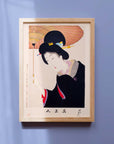 Lady with an umbrella - Japonica Graphic