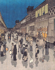 Night View of Saruwaka-machi - Japonica Graphic