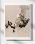 Pigeons in a Tree - Japonica Graphic