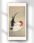 Rooster and Hen - Japonica Graphic