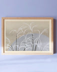 Silver grass and moon - Japonica Graphic