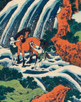 The Waterfall Where Yoshitsune Washed His Horse at Yoshino in Yamato Province - Japonica Graphic