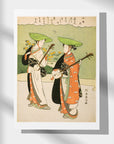 Two Itinerant Musicians - Japonica Graphic