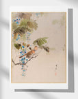 Wisteria and small birds - Japonica Graphic